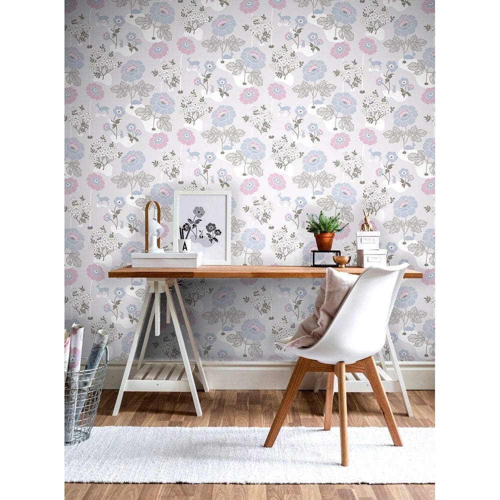 Blomsteräng Ljusgrå