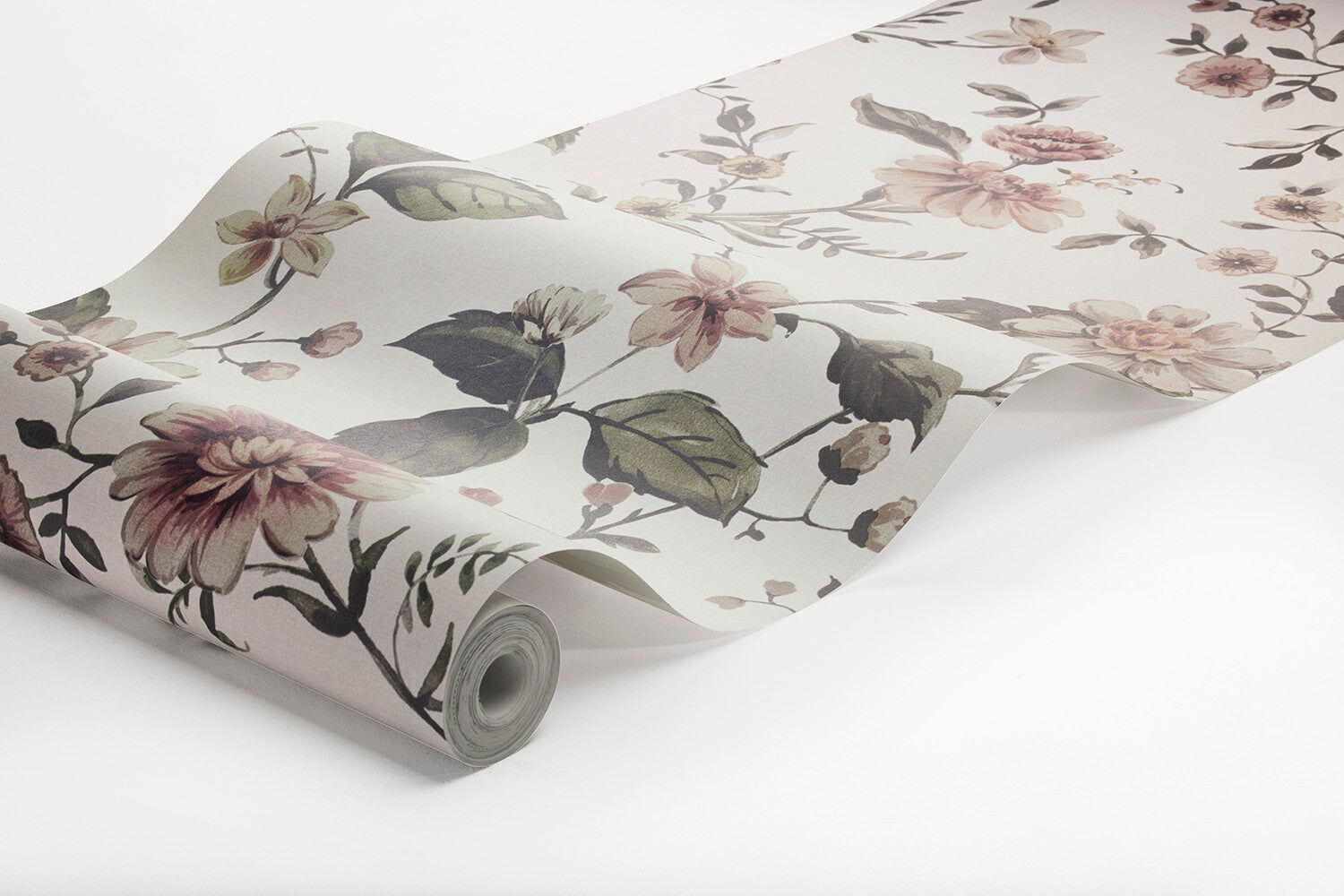 Marion's Mural blommig med benvit botten