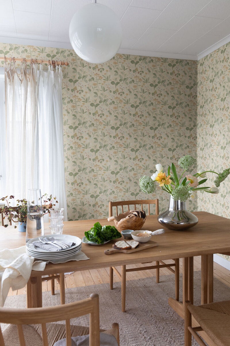 Magdalena, beige tapet