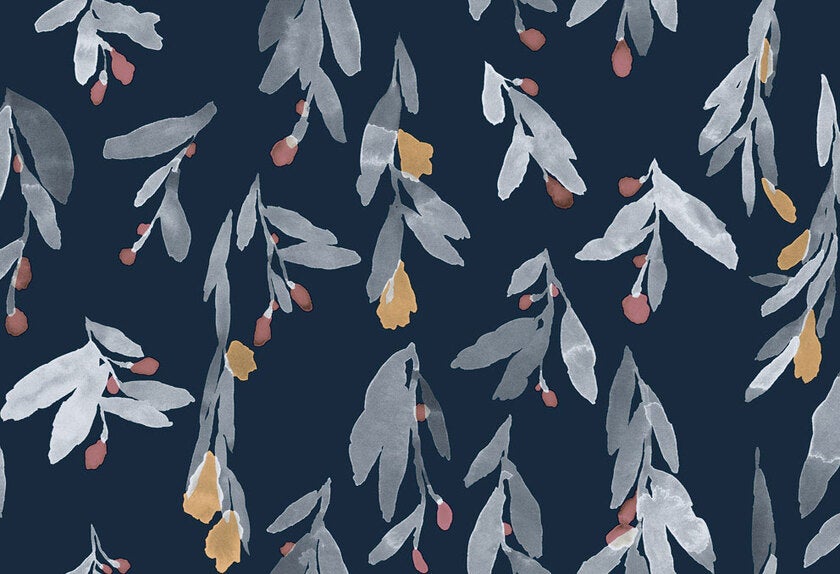 Marimekko Pieni Hyhma, blå tapet