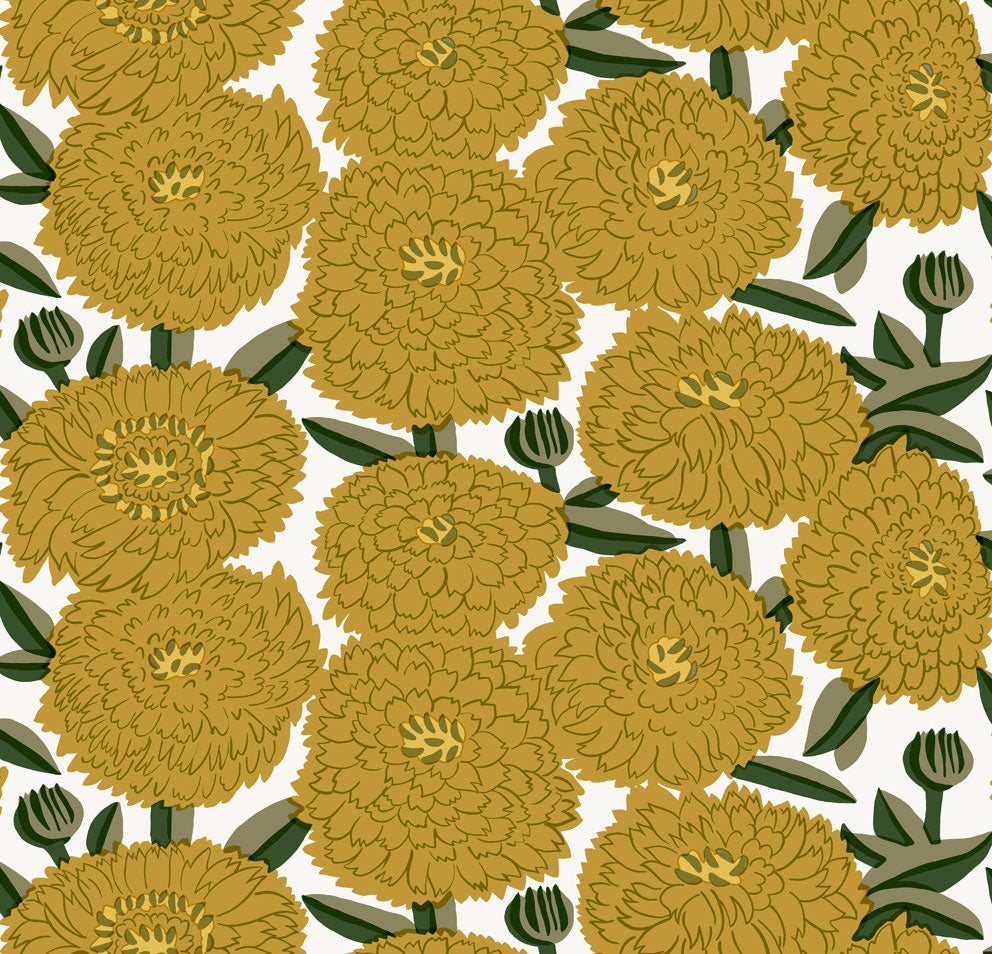 Marimekko Primavera, gul tapet