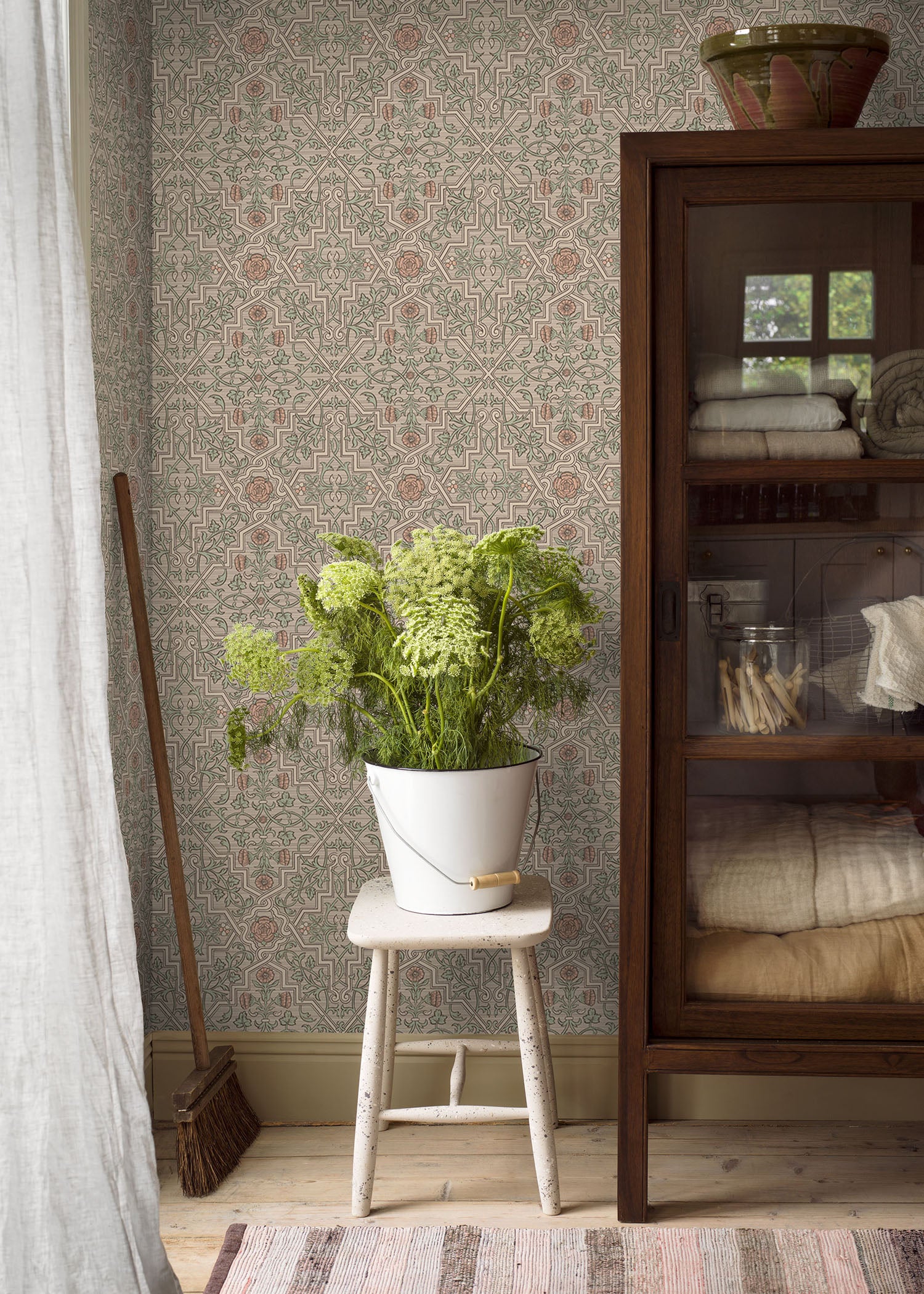 Rosenvinge, beige/grön