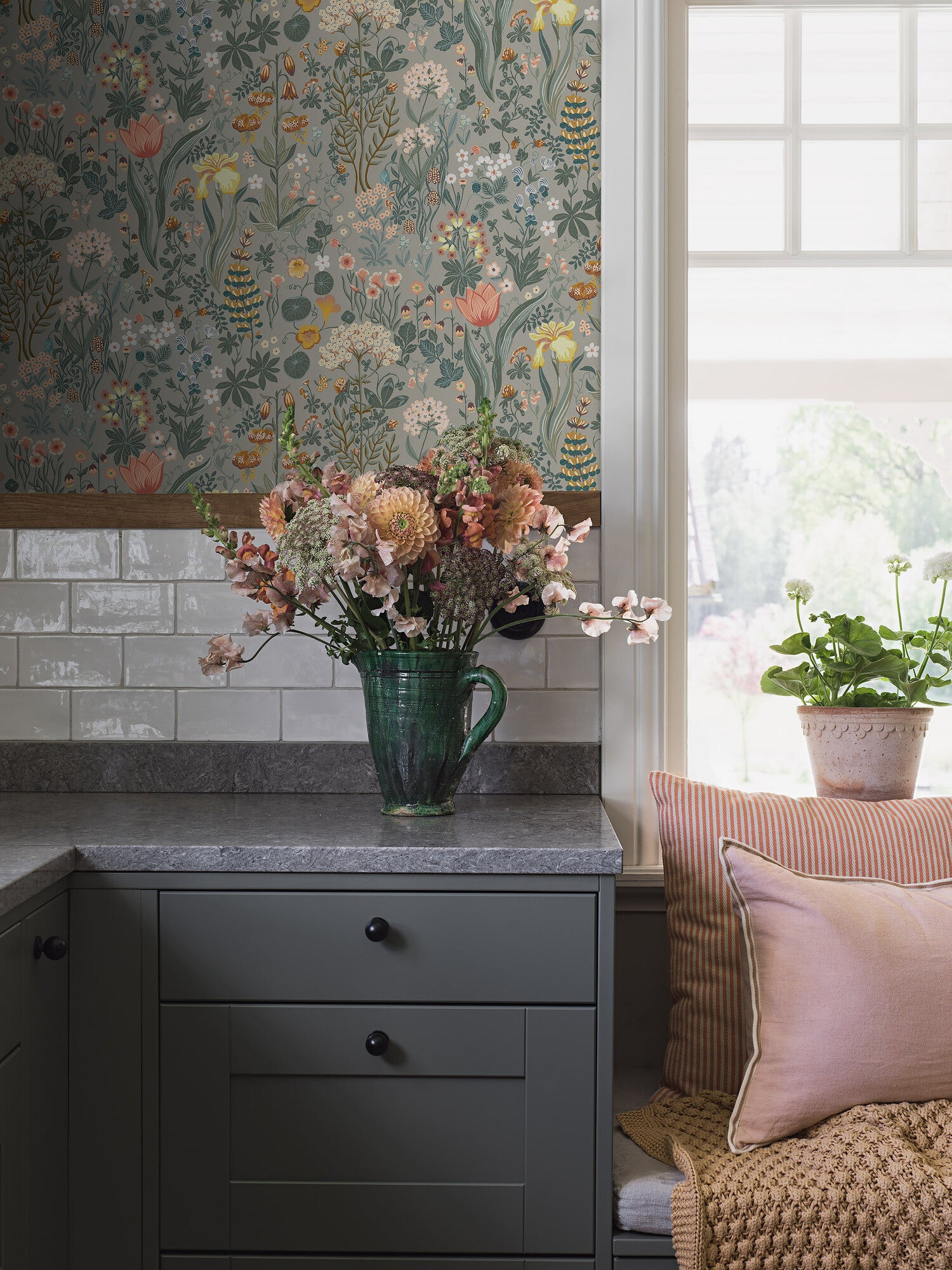 Blomsterhav 2054 tapet